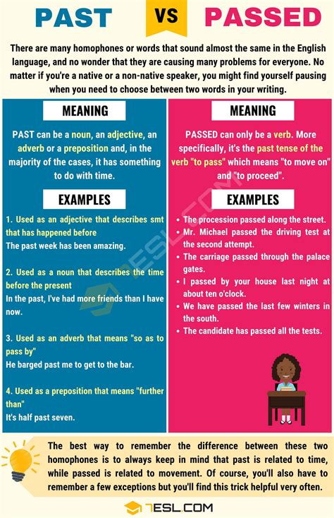 pass vs past|to get passed or past.